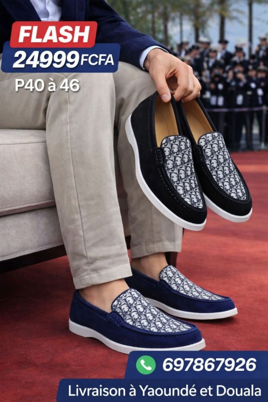 SANTONI — Mocassin Suède